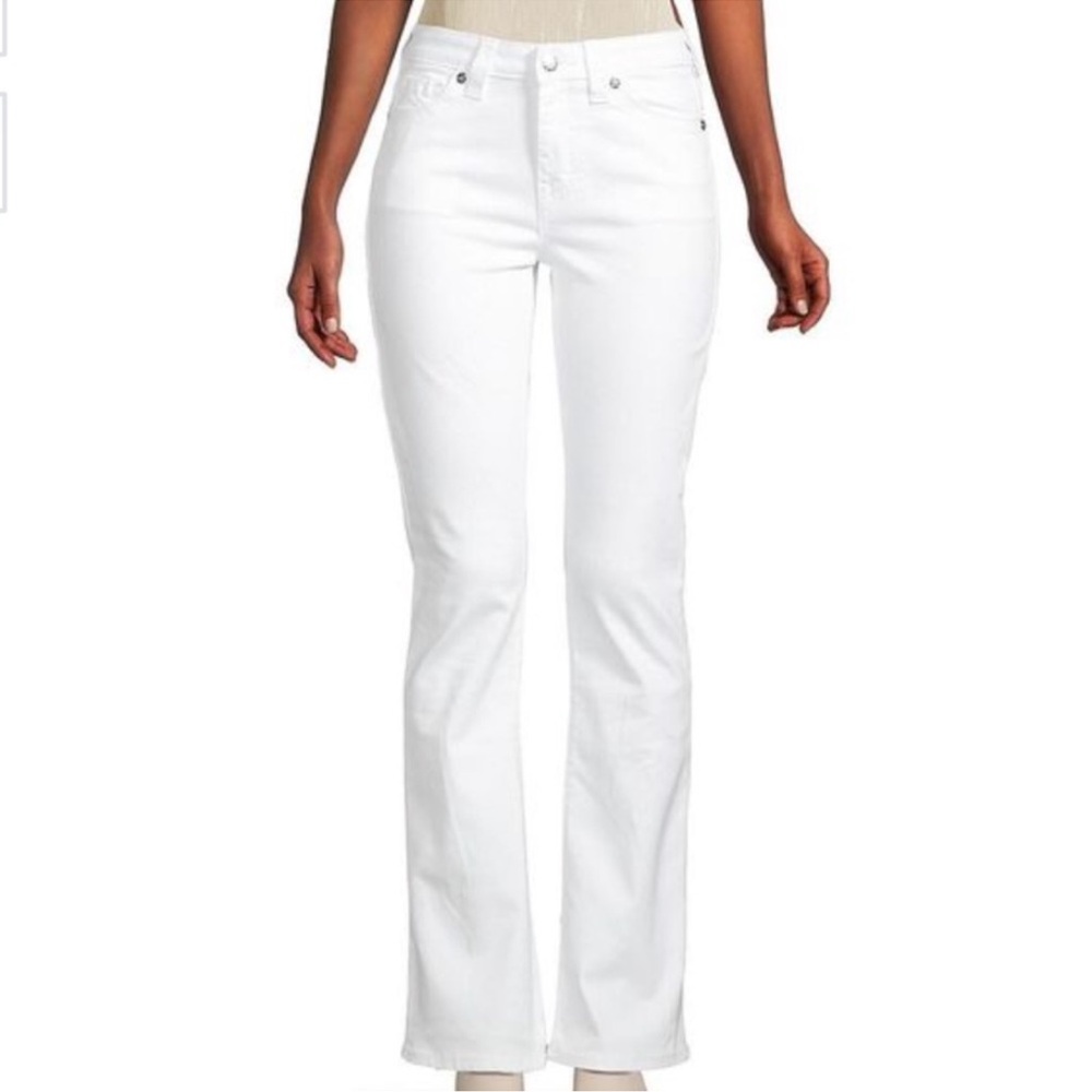 True Religion Becca BootCut White Jeans